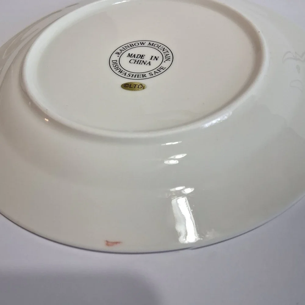 Rainbow Mountaion Ltd Prancer Christmas‎ Plate Salad/Dessert Colllectable NB